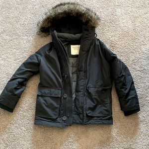 Abercrombie black parka
